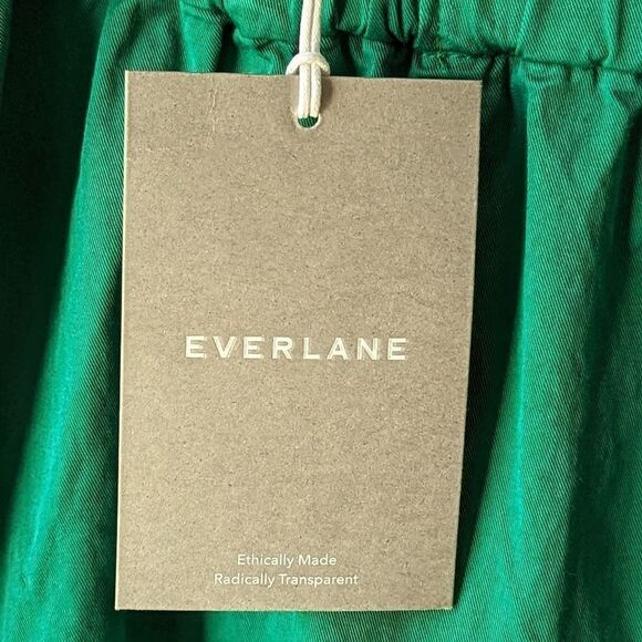 Everlane Paperbag Ruffle Tank Convertible Dress, Size S Emerald Green - Picture 12 of 13